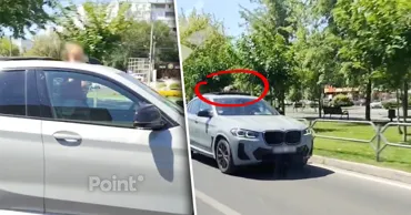 В Кишиневе выявили водителя BMW после видео с детьми в люке автомобиля