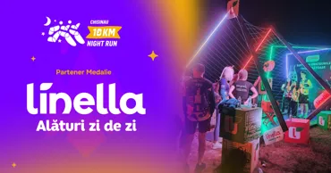 Linella susține Chisinau 10 km Night Run 2026 ca Partener Medalie Ⓟ