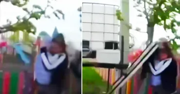 В Румынии на женщину с двухлетним малышом на руках рухнул фонарный столб