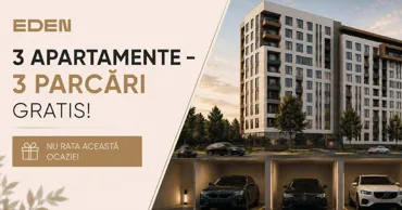 Eden: Apartament la Botanica și un loc de parcare gratis Ⓟ
