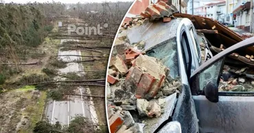 Portugalia, lovită de o furtună devastatoare: Jumătate de țară a rămas fără electricitate