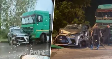 Patru vehicule, printre care două camioane, implicate într-un accident în lanț în Capitală