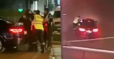 На водителя Maserati, подравшегося с полицейским, завели дело. Коллаж: Point.md