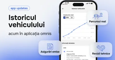 Omnis: Istoricul vehiculului - o nouă funcționalitate pentru a-ți verifica mașina Ⓟ