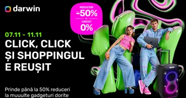 Darwin: Între 7 și 11 noiembrie shoppingul e mai avantajos - până la 50% reduceri Ⓟ