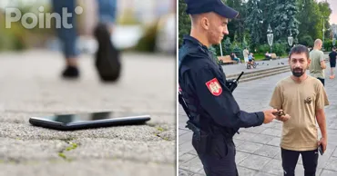 Un telefon pierdut în centrul Capitalei a fost returnat proprietarului