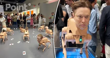 La o expoziție din SUA au fost prezentați câini roboți cu chipurile lui Musk, Bezos și Zuckerberg