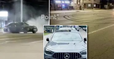 Drift într-o intersecție din Chișinău: Șoferul a rămas fără permis de conducere