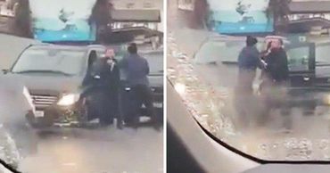 Потасовка двух водителей в Кишиневе попала на видео.