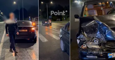 В Кишинёве водитель BMW врезался в автомобиль и скрылся с места ДТП