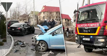 Авария в Дурлештах: водитель Tesla попала в больницу
