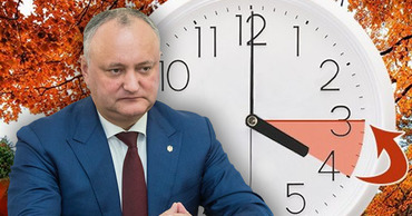 Додон проводит опрос в соцсетях относительно перехода Молдовы на зимнее время.