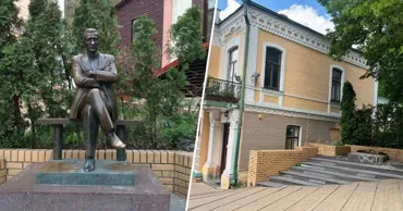 В Киеве демонтировали памятник Михаилу Булгакову