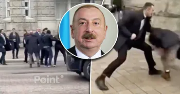 Consiliul Păcii din SUA s-a încheiat cu o altercație între protestatari și agenții de securitate ai lui Aliyev