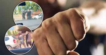 Bătaie în trafic la Chișinău: Un motociclist, filmat în timp ce lovește un șofer