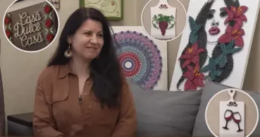 Arta din cuie și ață: Povestea Elenei Beznos, pioniera tehnicii string art în Moldova
