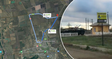 Под Тирасполем замечена колонна российской бронетехники