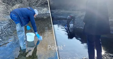 Нефтяное вещество продолжает поступать со стороны Украины и попадает в реку Днестр