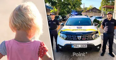 В центре Кишинева нашли пятилетнюю девочку, потерявшуюся во время прогулки