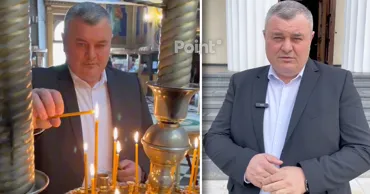 Депутат Новак поставил в церкви свечи о "завершении войны и мягкой зиме"