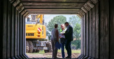 Lucrări de consolidare a digului de pe Nistru, în desfășurare la Telița