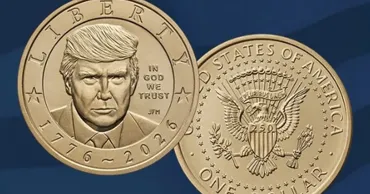 Золотые монеты с Трампом начали продавать в США
