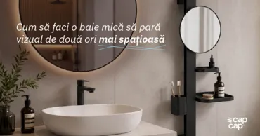 CapCap: Cum poți face o baie mică să pară de două ori mai spațioasă Ⓟ