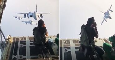 Фотограф показал, какой ценой ему даются лучшие кадры для ВВС Саудовской Аравии.