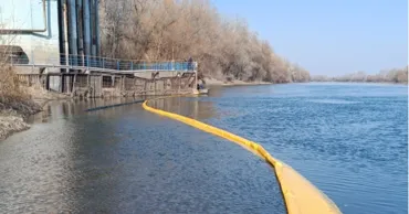 Apă-Canal Chișinău установило защитные дамбы на Днестре в Вадул-луй-Водэ