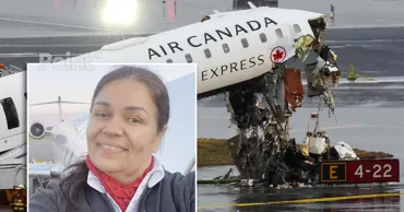 O stewardesă a supraviețuit după ce a fost aruncată din avion după accidentul de pe aeroportul din New York
