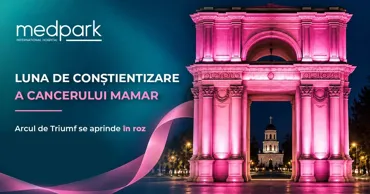 Medpark: Триумфальную арку подсветят розовым в поддержку борьбы с раком груди Ⓟ