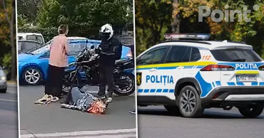 Авария в Кишиневе: мотоцикл сбил женщину, пострадавшая в больнице
