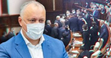 Додон о потасовке депутатов: Дай я волю, Боля смел бы шестерых с одного удара. Коллаж: Point.md