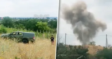 Drona cu explozibil găsită în satul Copanca, detonată de geniști