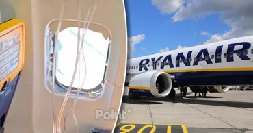 В самолете Ryanair во время полета разбился иллюминатор: есть пострадавший