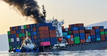 Тысячи коробок с айфонами вынесло к берегам Омана после атаки контейнеровоза
