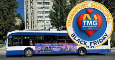 TMG Moldova объявляет о скидках на рекламу в троллейбусах с 12 по 21 ноября Ⓟ