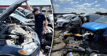 В парке авторазборки в Кетросу нашли незаконно ввезённые машины