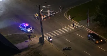 В Кишиневе мотоциклист попал в больницу после ДТП с Alfa Romeo