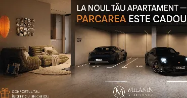 Cumpărând un apartament în Milanin Durlești, primiți un loc de parcare cadou Ⓟ