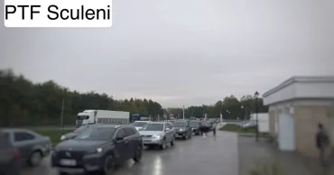 Trafic aglomerat la PTF Leușeni și Sculeni, pe sensul de ieșire din R. Moldova