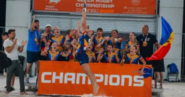 Naționala feminină a Moldovei, campioană europeană la rugby pe plajă