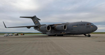 Военный самолет США приземлился в аэропорту Кишинева