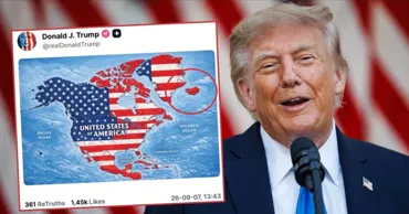 Исландия отреагировала на карту Трампа с флагом США