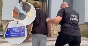 Adolescent de 17 ani, prins în flagrant în timp ce plasa droguri în Chișinău