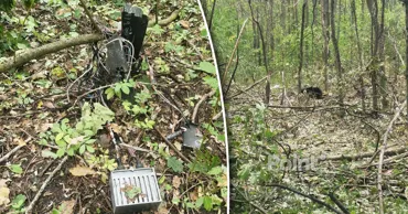 Пограничная полиция показала фрагменты дрона, обнаруженные в Бричанском районе