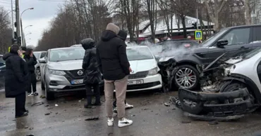 В Кишиневе столкнулись четыре машины