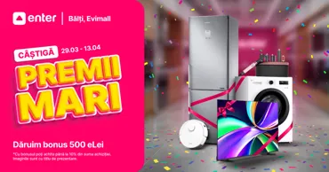 Enter: Сюрпризы и розыгрыш крупных призов в новом магазине в ТЦ Evimall, Бельцы Ⓟ