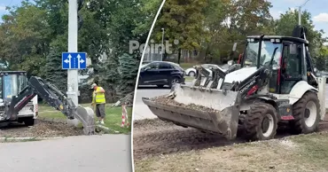 На столичном бульваре Куза-Водэ начались новые ремонтные работы