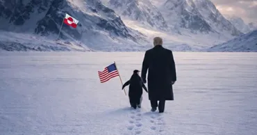 Casa Albă a publicat o fotografie cu Trump alături de un pinguin în Groenlanda